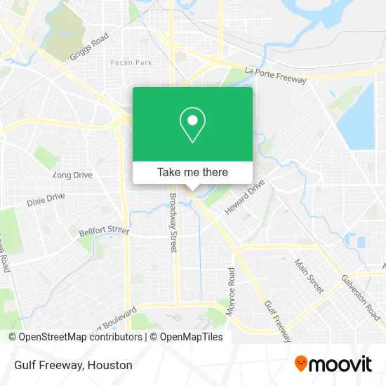 Gulf Freeway map