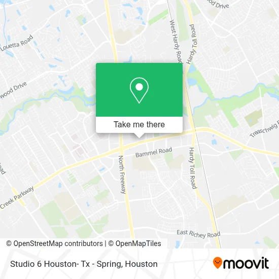 Studio 6 Houston- Tx - Spring map