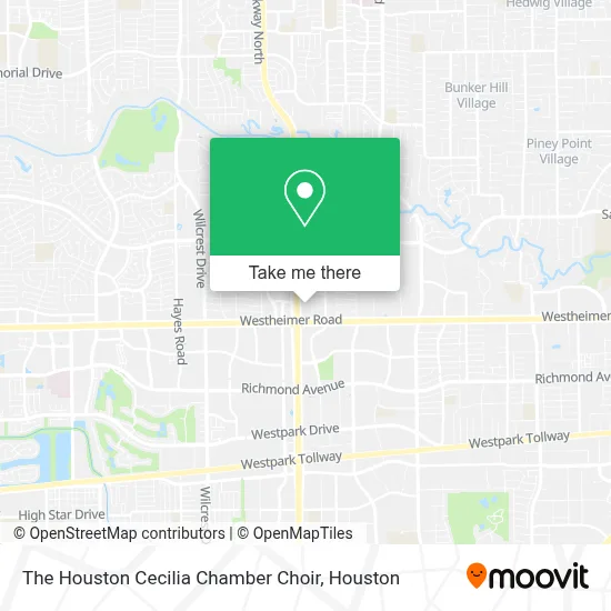 The Houston Cecilia Chamber Choir map