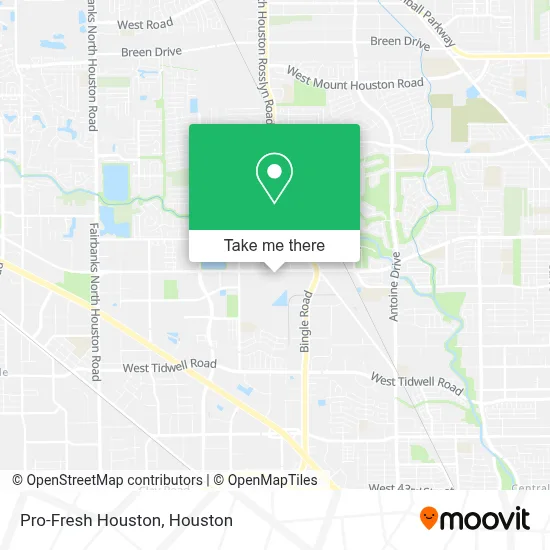 Pro-Fresh Houston map