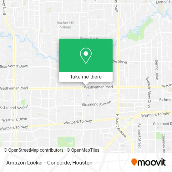 Amazon Locker - Concorde map