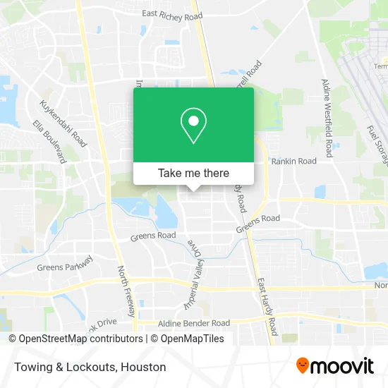 Towing & Lockouts map