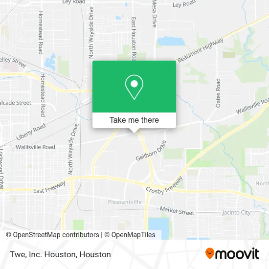 Twe, Inc. Houston map
