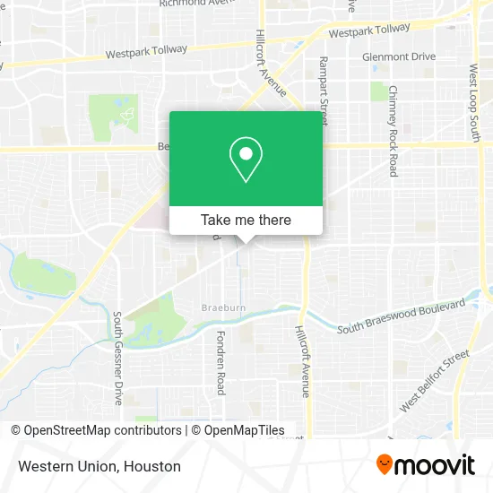 Western Union map