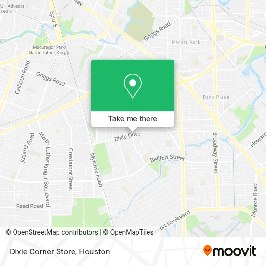 Dixie Corner Store map