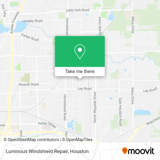 Luminous Windshield Repair map