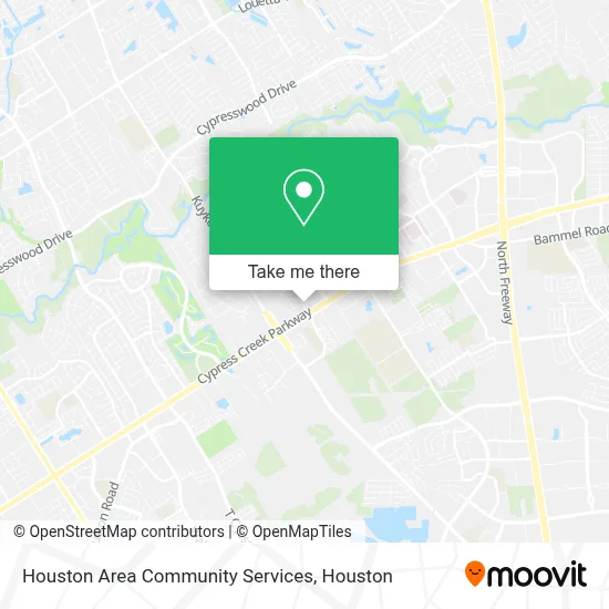 Houston Area Community Services map
