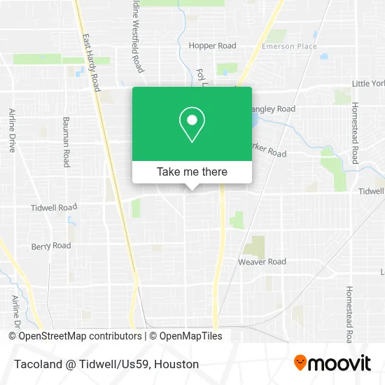 Tacoland @ Tidwell/Us59 map