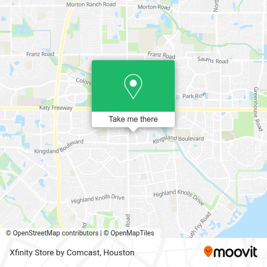 Mapa de Xfinity Store by Comcast