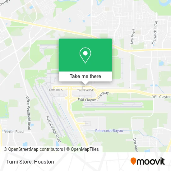 Tumi Store map