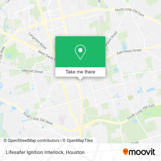 Lifesafer Ignition Interlock map
