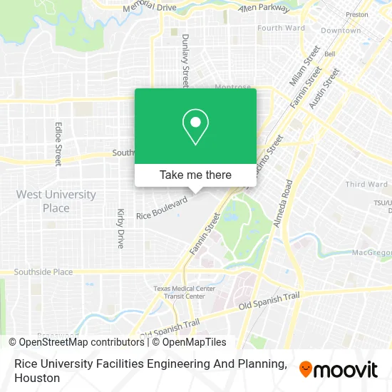 Rice University Facilities Engineering And Planning map