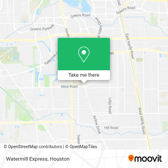 Watermill Express map