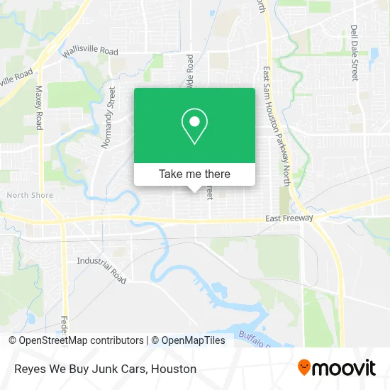 Reyes We Buy Junk Cars map