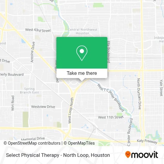 Select Physical Therapy - North Loop map
