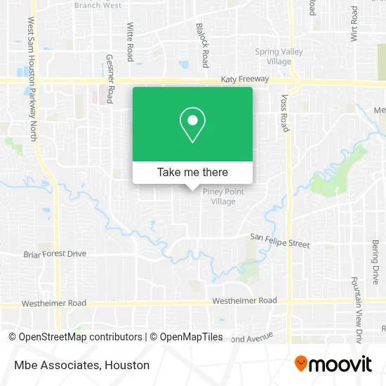 Mbe Associates map