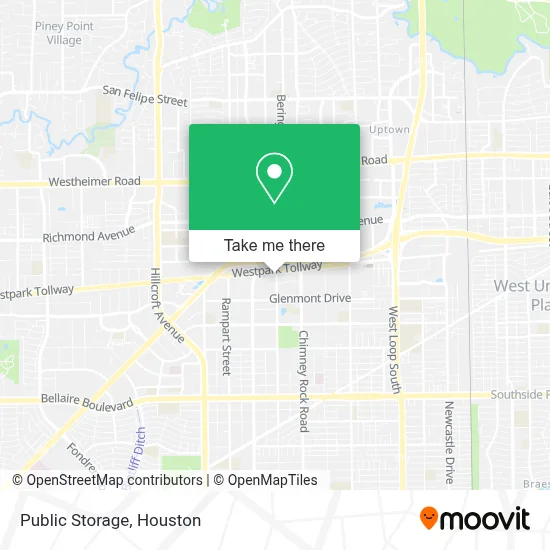 Public Storage map