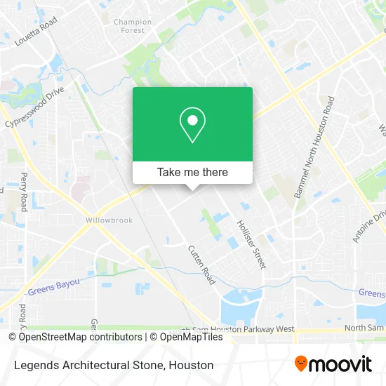 Legends Architectural Stone map