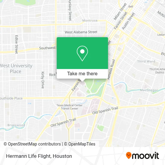 Hermann Life Flight map
