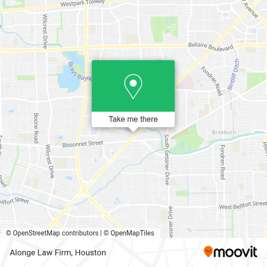 Alonge Law Firm map