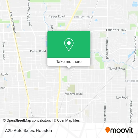 A2b Auto Sales map