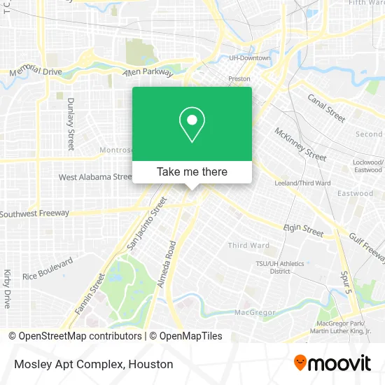 Mosley Apt Complex map