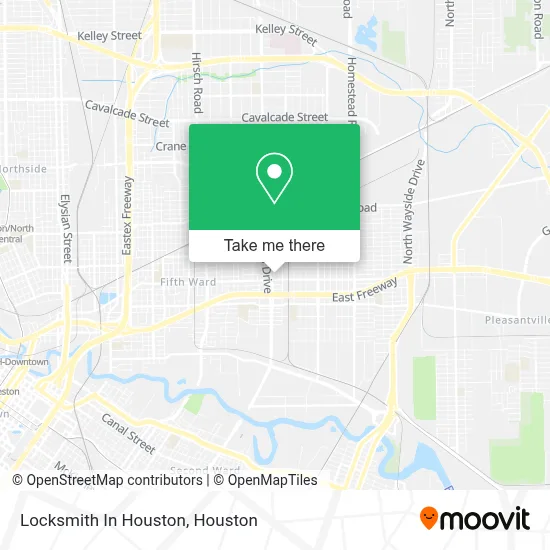 Locksmith In Houston map