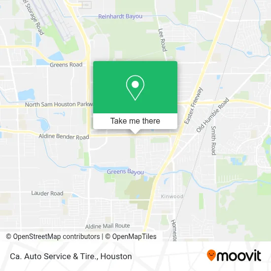 Ca. Auto Service & Tire. map