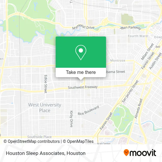 Houston Sleep Associates map