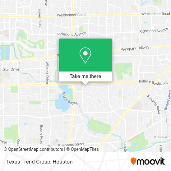 Mapa de Texas Trend Group