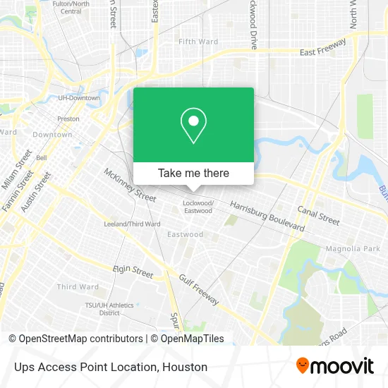 Ups Access Point Location map