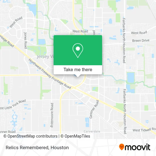 Relics Remembered map