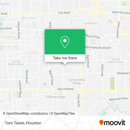 Toro Taxes map