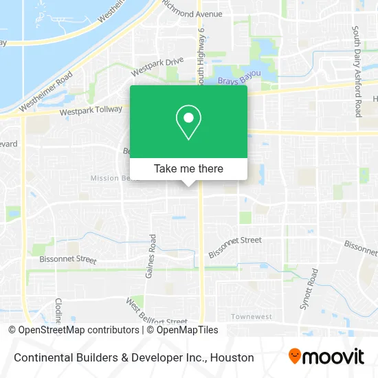 Continental Builders & Developer Inc. map