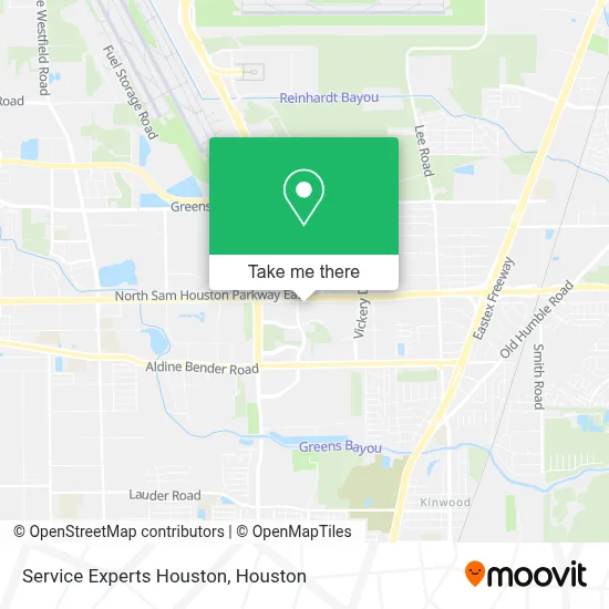 Service Experts Houston map