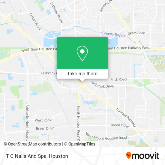 T C Nails And Spa map