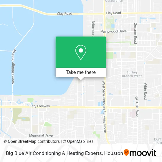 Big Blue Air Conditioning & Heating Experts map