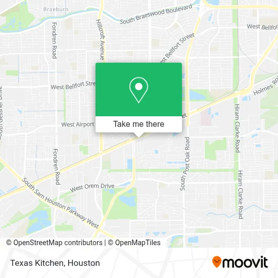 Texas Kitchen map
