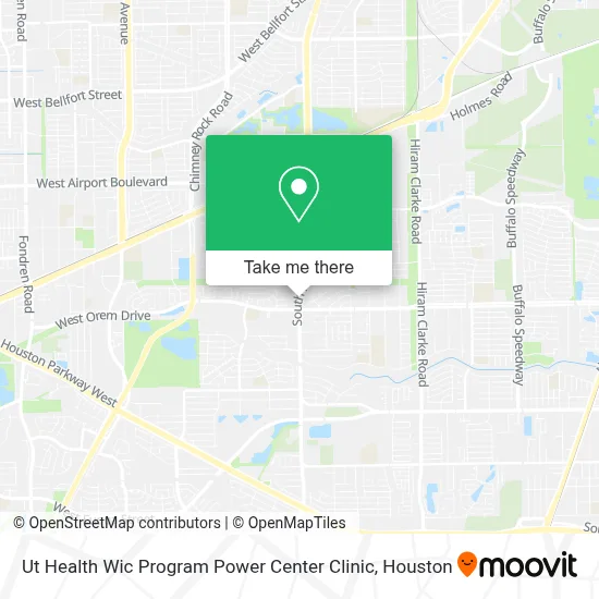 Ut Health Wic Program Power Center Clinic map