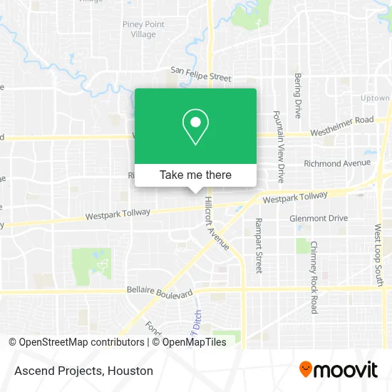 Ascend Projects map