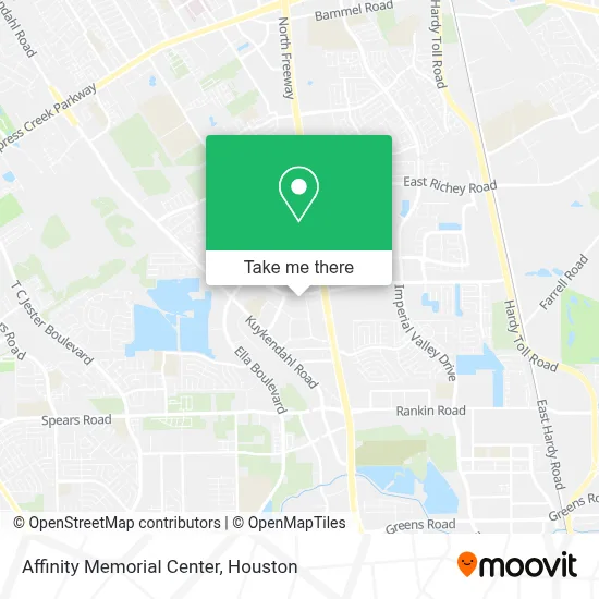 Affinity Memorial Center map