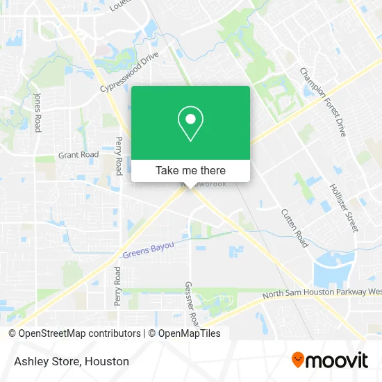 Ashley Store map