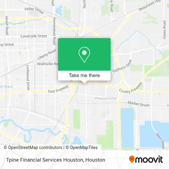 Tpine Financial Services Houston map