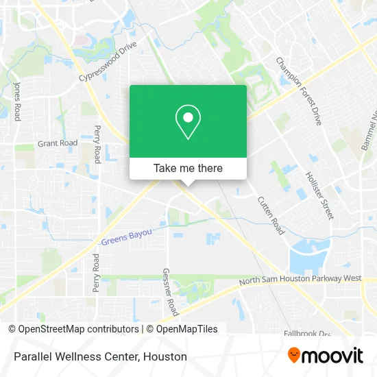 Parallel Wellness Center map
