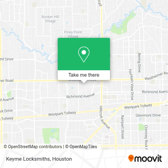 Keyme Locksmiths map