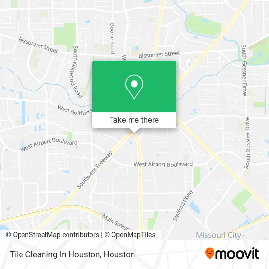 Tile Cleaning In Houston map