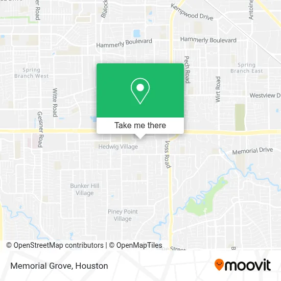 Memorial Grove map