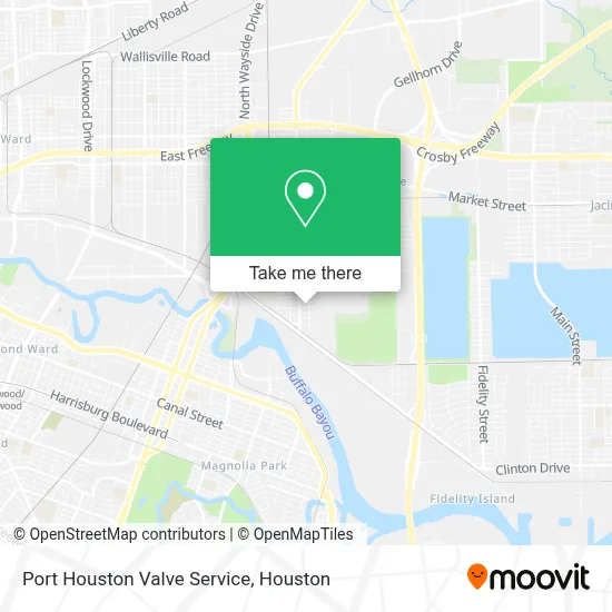 Port Houston Valve Service map