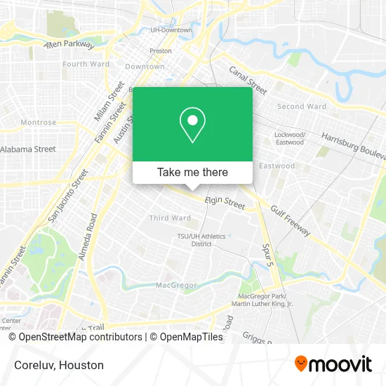 Coreluv map