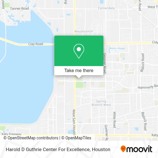 Harold D Guthrie Center For Excellence map